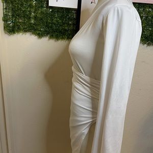 White Split Dress
